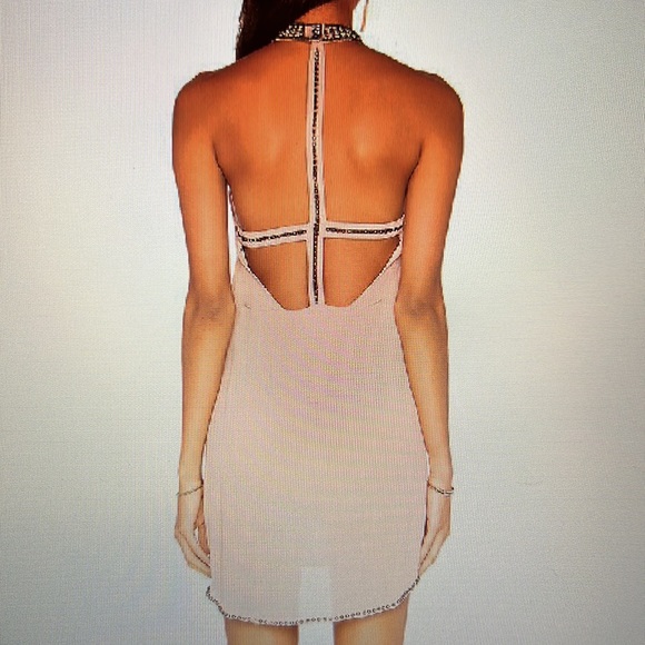 NBD Lourdes Dress in Misty Rose Size Small. Beautiful, glitzy beading. - Picture 3 of 8